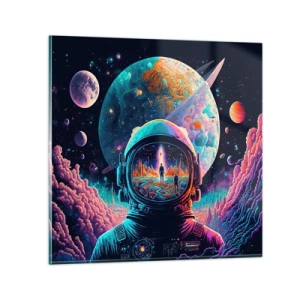 Obraz na skle - Filozofom sa to ani nesnívalo - 70x70 cm