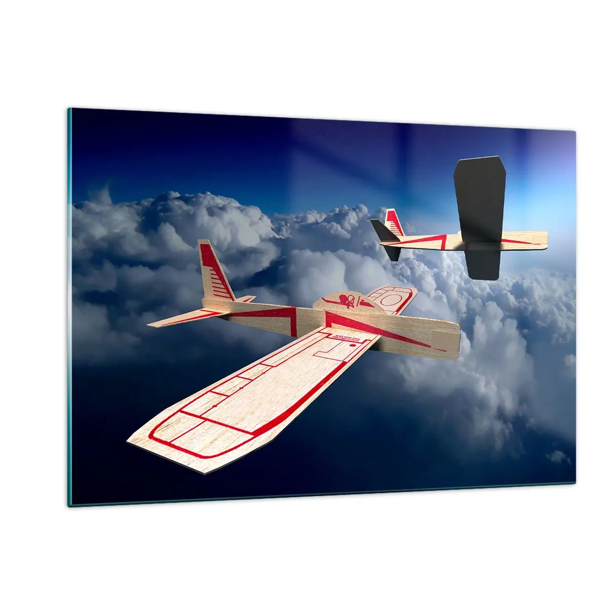 Obraz na skle - Ešte vyššie, ešte ďalej - 120x80 cm