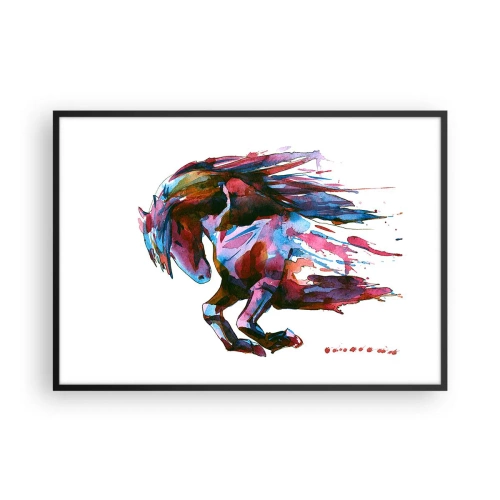 Plagát v čiernom ráme - Nadšenie - 100x70 cm