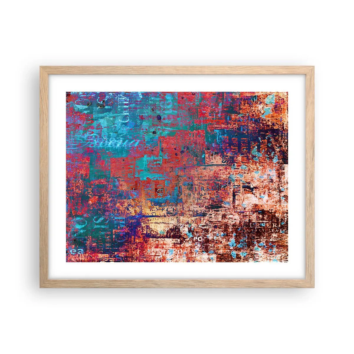 Plagát v ráme zo svetlého duba - Pamäť a zabudnutie - 50x40 cm