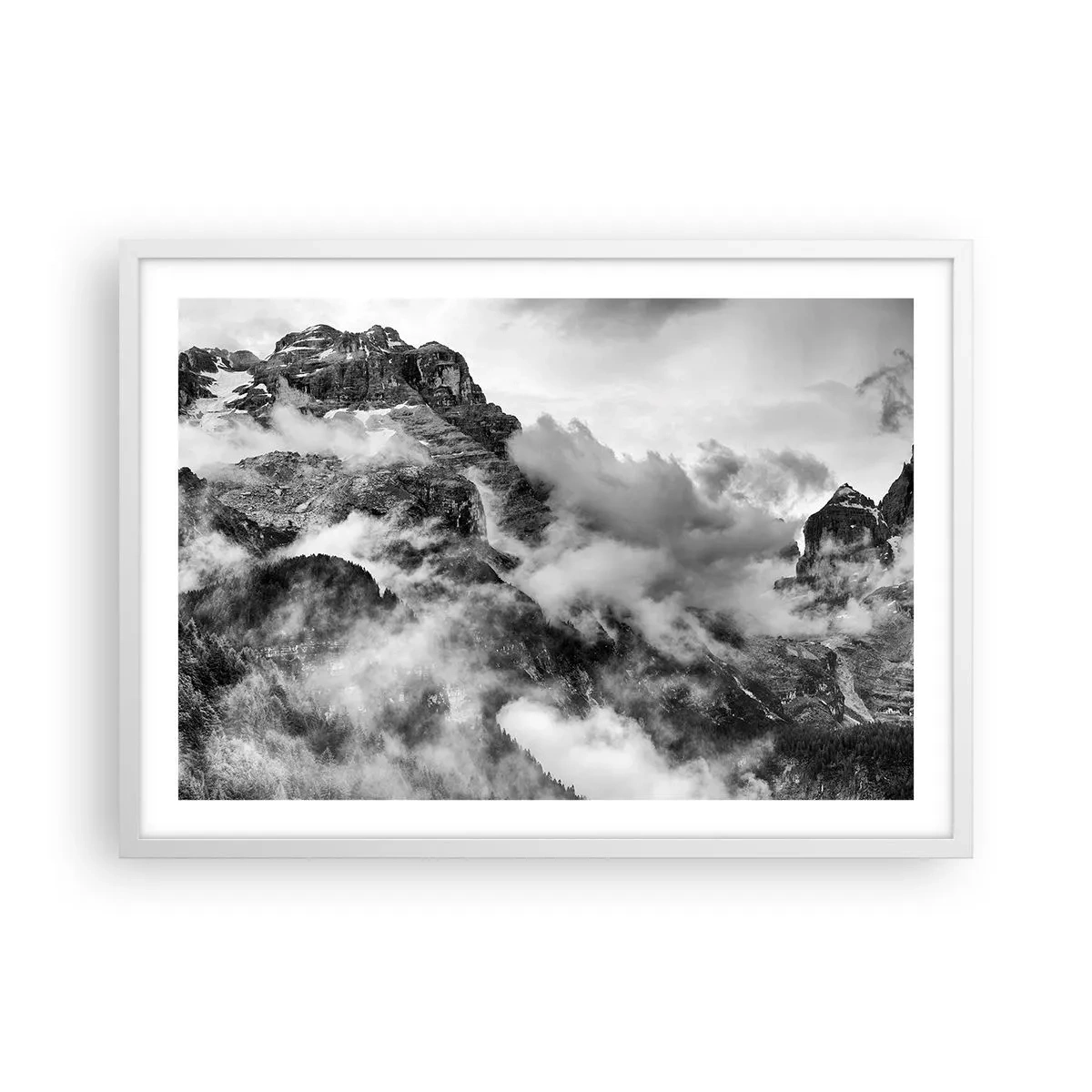 Plagát v bielom ráme - Krásne a kruté - 70x50 cm