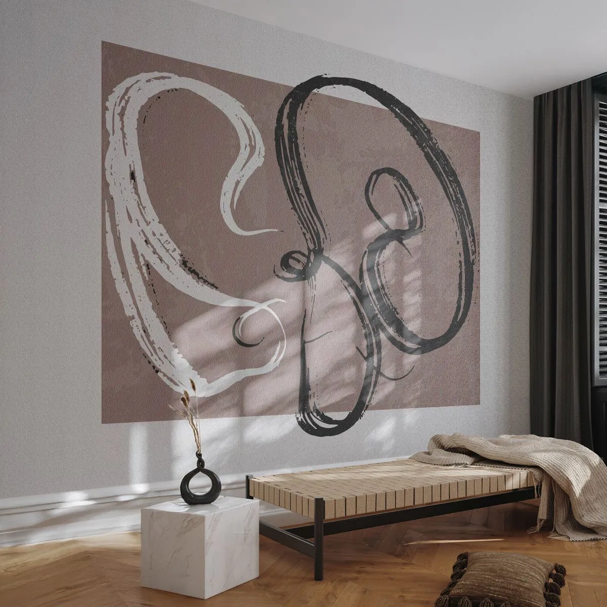Fototapeta Premium Canvas - Kompozícia – hľadanie úplnosti - Minimalizmus, Kus, Abstrakcia - 250x175 cm