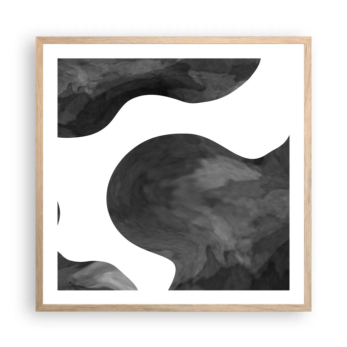 Plagát v ráme zo svetlého duba - Mliečna dráha - 60x60 cm