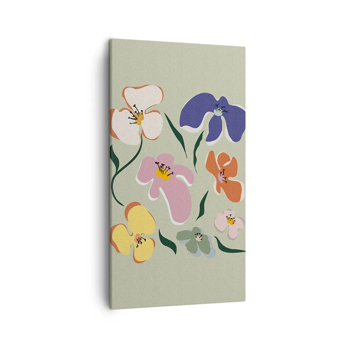 Obraz na plátne - Fialky - 45x80 cm