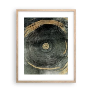 Plagát v ráme zo svetlého duba - Zmena a trvanie - 40x50 cm