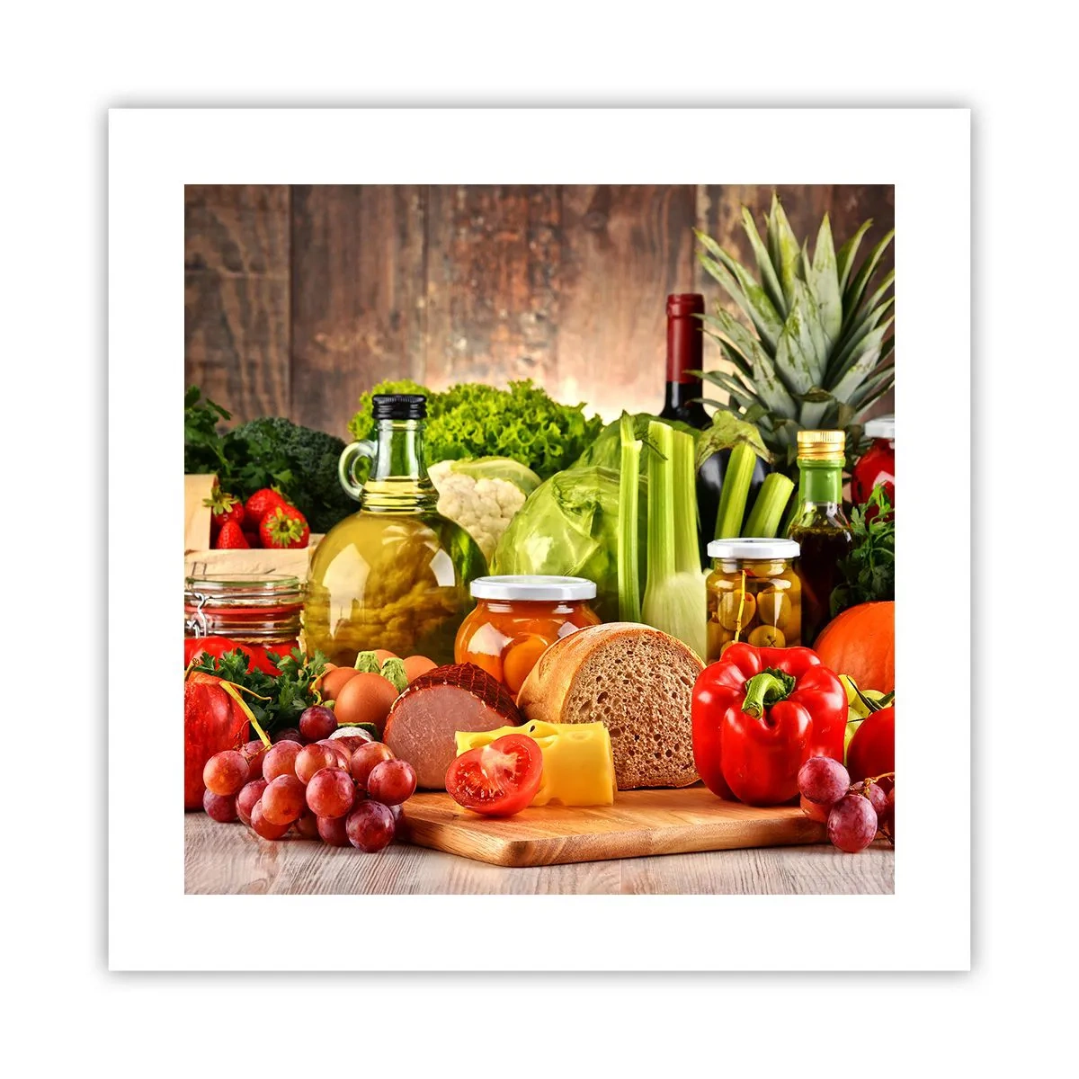 Plagát - Údené, pečené, marinované - 40x40 cm