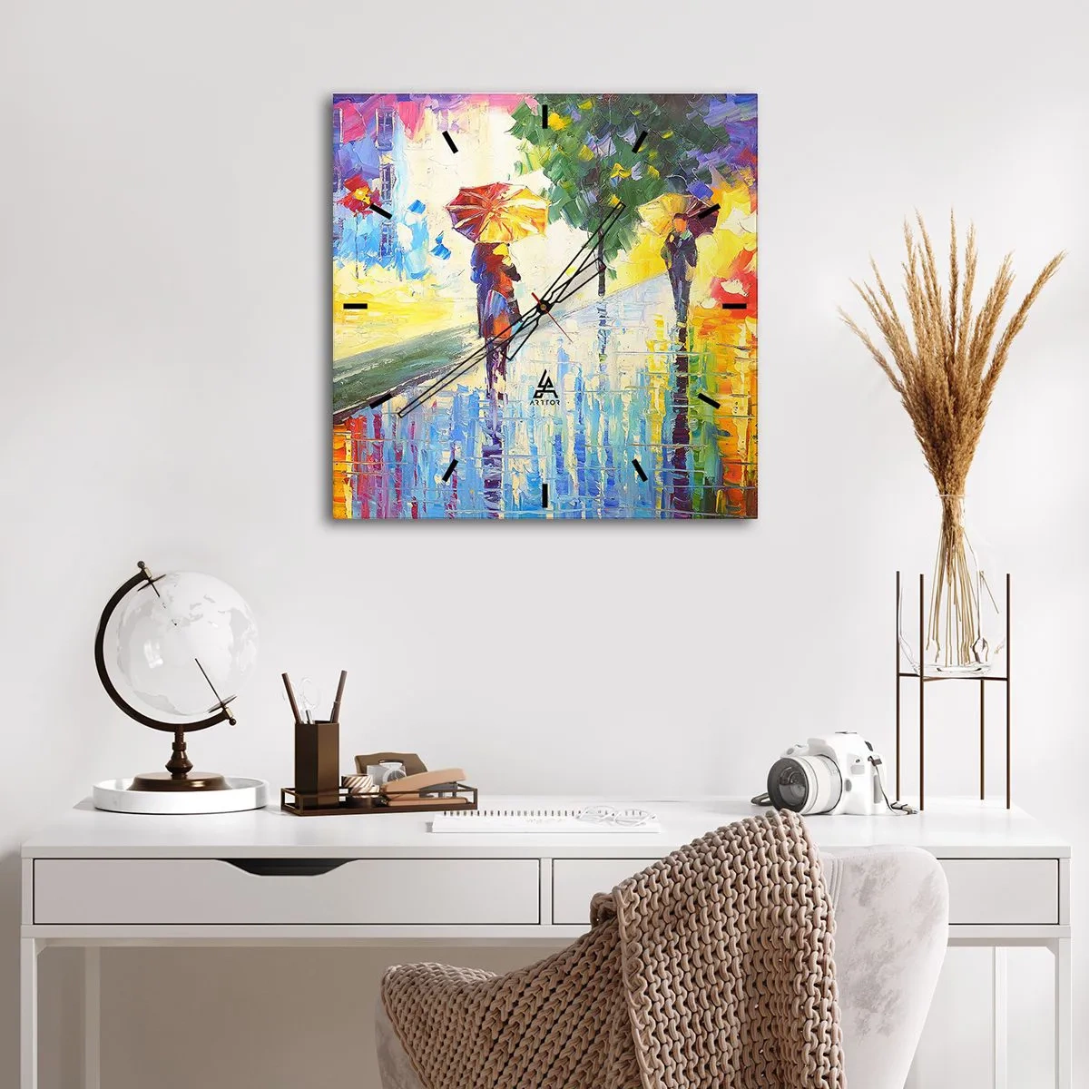 Nástenné hodiny - A všetko je jasné - 40x40 cm