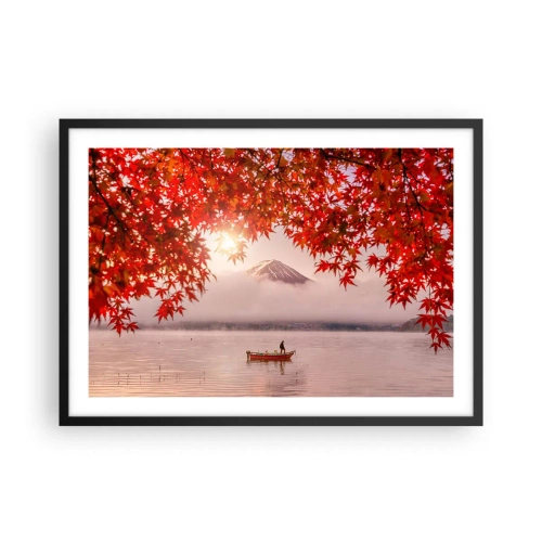 Plagát v čiernom ráme - V japonskom štýle - 70x50 cm