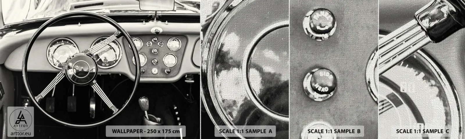 Vzorka fototapety Premium Canvas - Sen zberateľov - Auto, Vintage, Automobilový priemysel - 100x30 cm