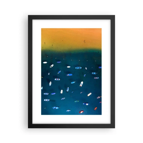 Plagát v čiernom ráme - Prázdninová hra - 30x40 cm