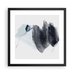Plagát v čiernom ráme - Intenzita a pohyb - 40x40 cm
