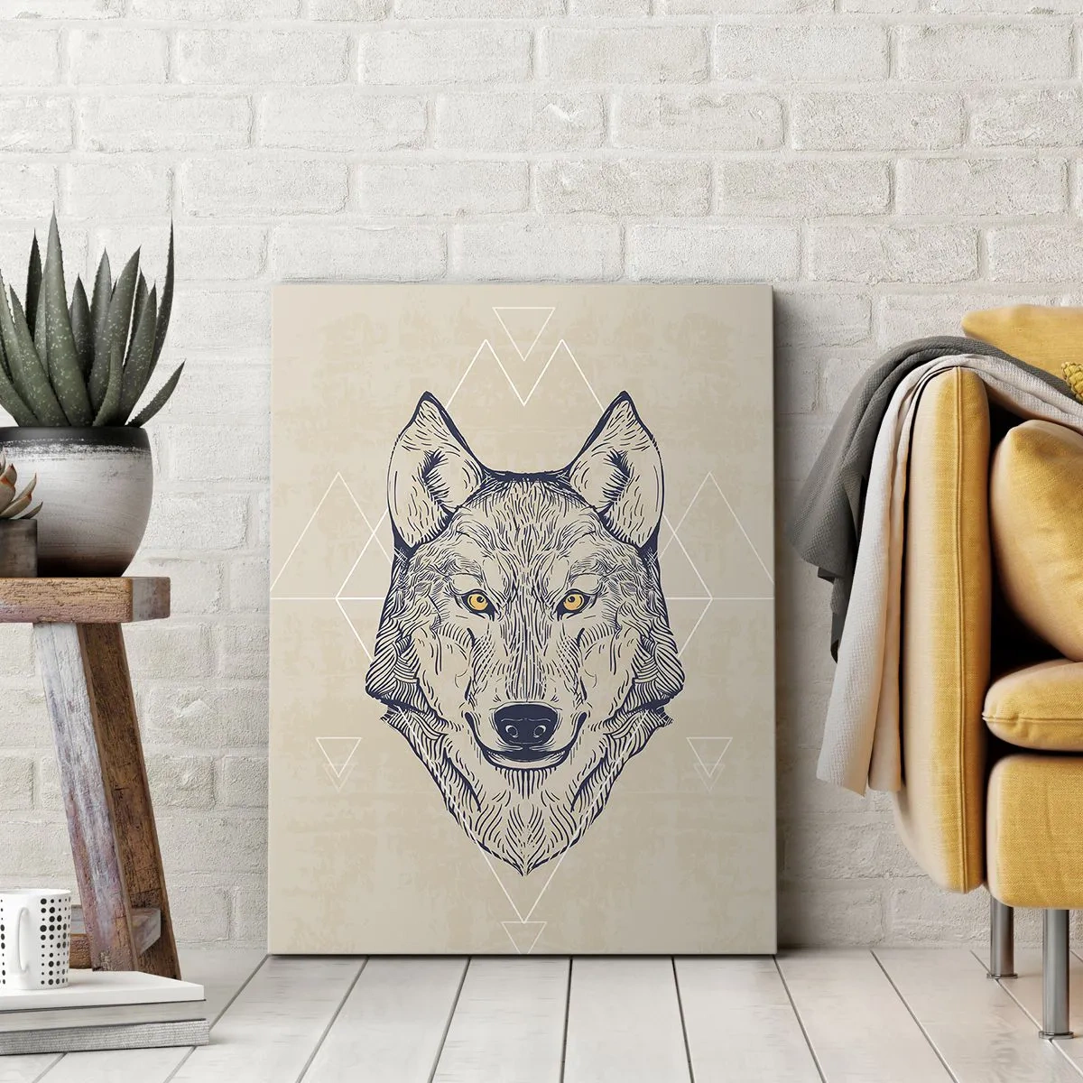 Obraz na plátne - Alfa o prenikavom pohľade - 55x100 cm