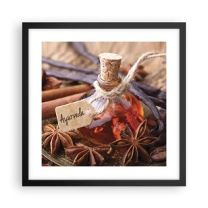 Plagát v čiernom ráme - K jednote tela a ducha - 40x40 cm