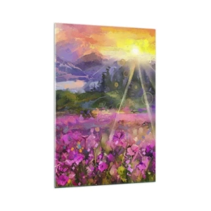 Obraz na skle - V údolí v starostlivosti slnka - 70x100 cm