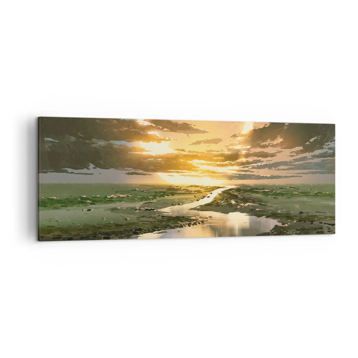 Obraz na plátne - Niekde vo vzdialenej galaxii - 140x50 cm