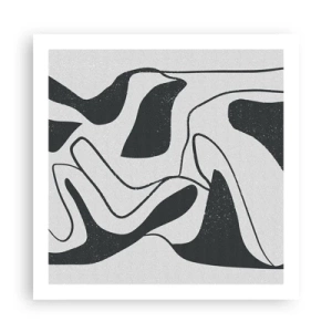 Plagát - Abstraktná hra v labyrinte - 60x60 cm