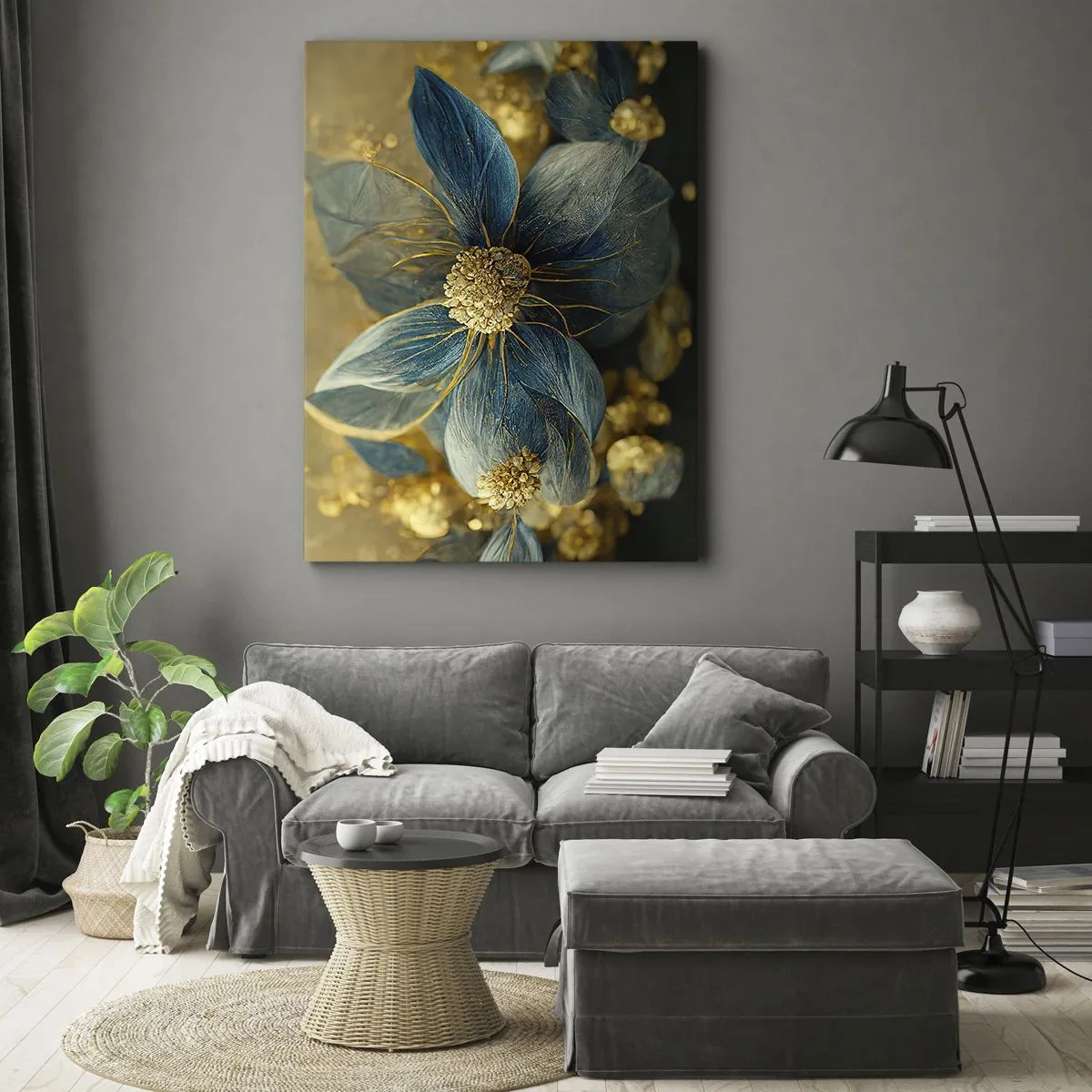 Obraz na plátne - Rozkvitnúť zlatom - 50x70 cm
