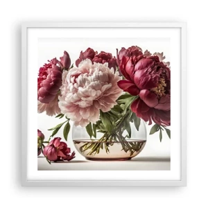 Plagát v bielom ráme - V plnom rozkvete krásy - 50x50 cm