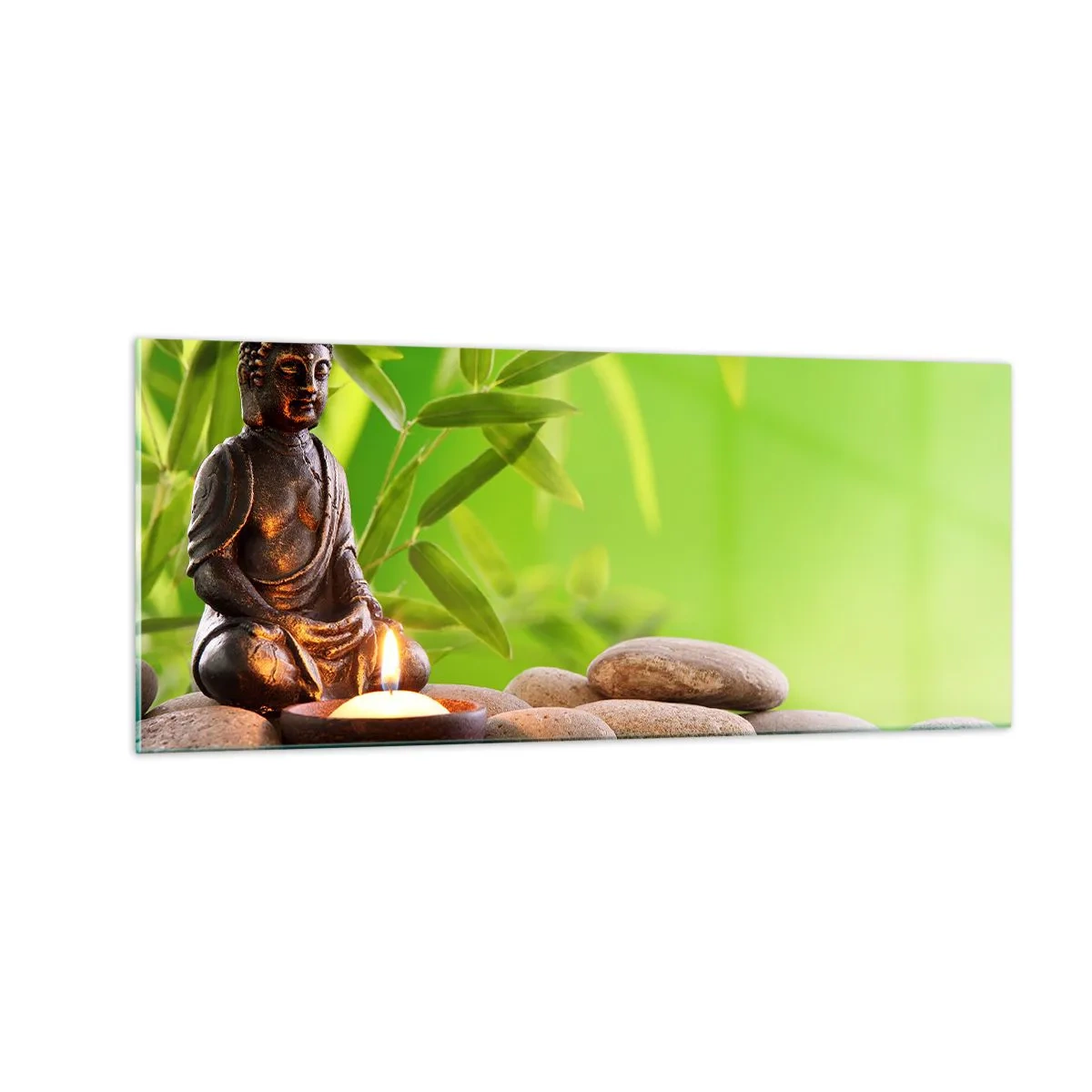 Obraz na skle - Život je krásny - 100x40 cm