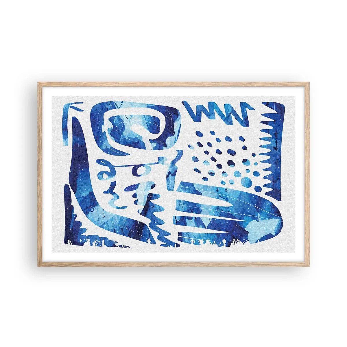 Plagát v ráme zo svetlého duba - Späť ku koreňom - 91x61 cm