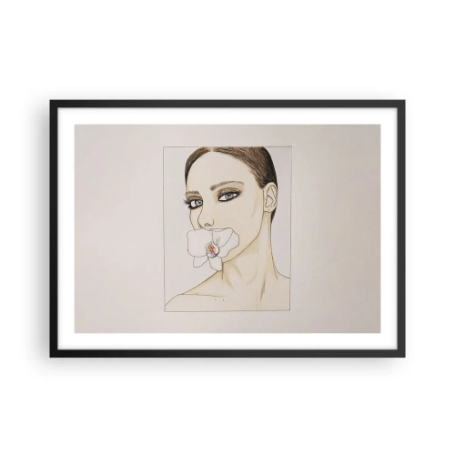 Plagát v čiernom ráme - Symbol elegancie a krásy - 70x50 cm
