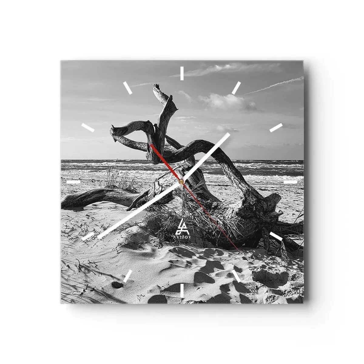 Nástenné hodiny - Morská socha - 30x30 cm