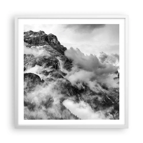 Plagát v bielom ráme - Krásne a kruté - 60x60 cm