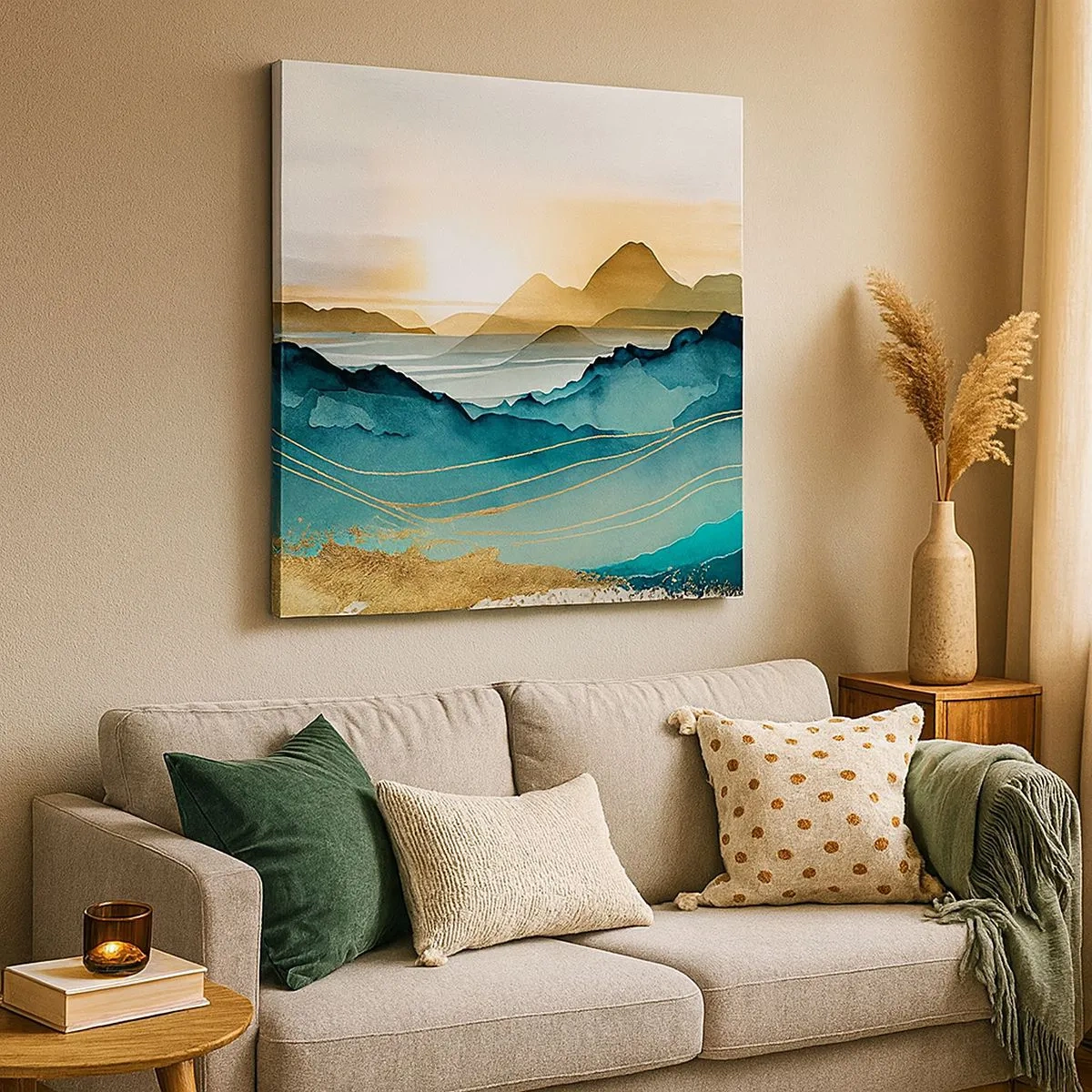 Obraz na plátne - Na pokraji abstrakcie – krajina - 30x30 cm