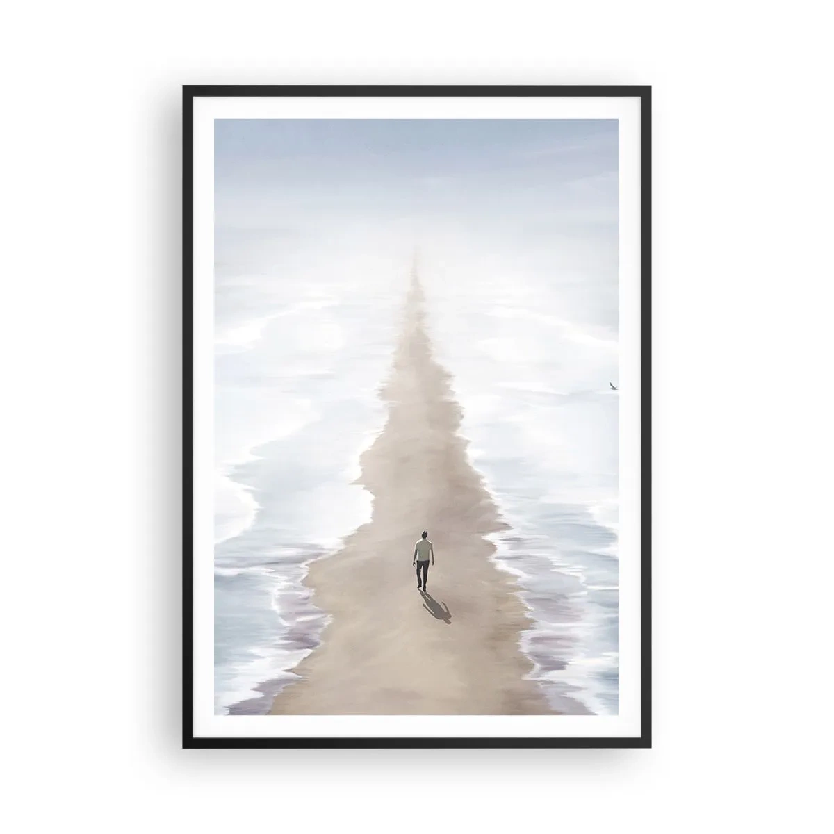 Plagát v čiernom ráme - Svetlá budúcnosť - 70x100 cm