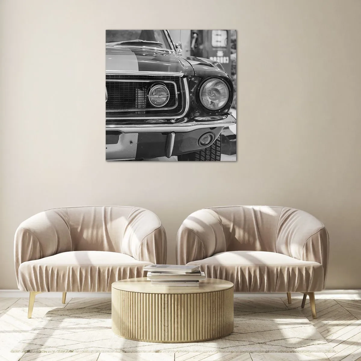 Obraz na skle - Divoká jazda - 60x60 cm