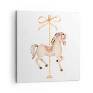 Obraz na plátne - Elegantným klusom - 50x50 cm