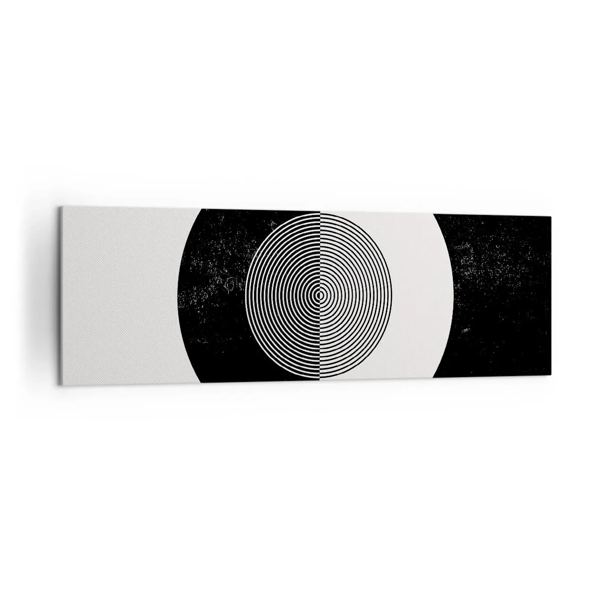 Obraz na plátne - Harmónia v čiernej a bielej - 160x50 cm