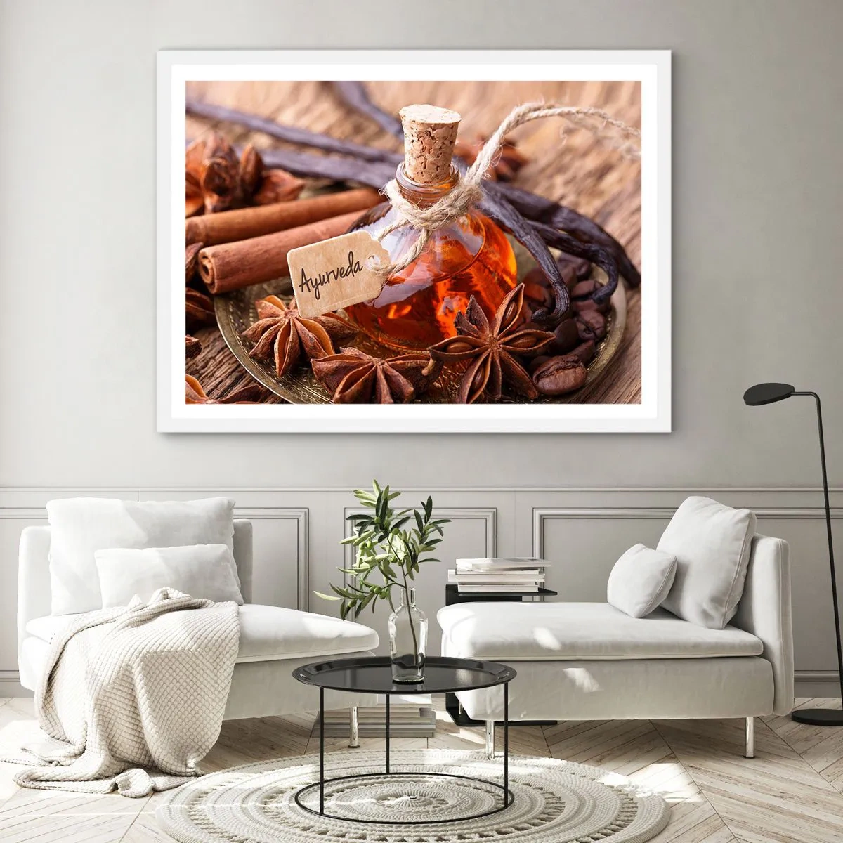 Plagát v bielom ráme - K jednote tela a ducha - 100x70 cm