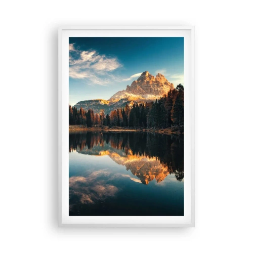 Plagát v bielom ráme - Dvojitá krajina - 61x91 cm