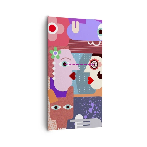 Obraz na plátne - Tvárou v tvár - 65x120 cm