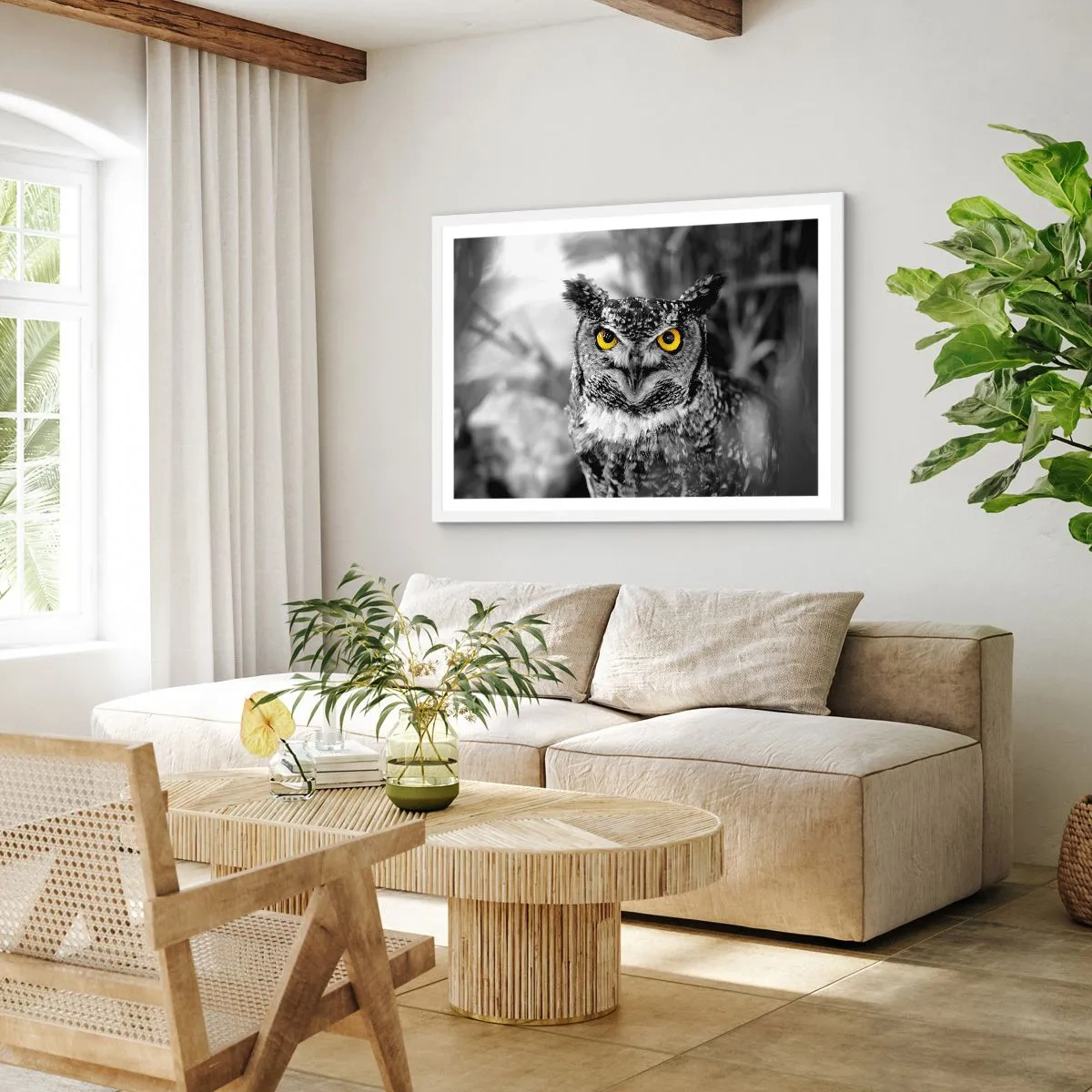 Plagát v bielom ráme - Nič sa neschová - 100x70 cm