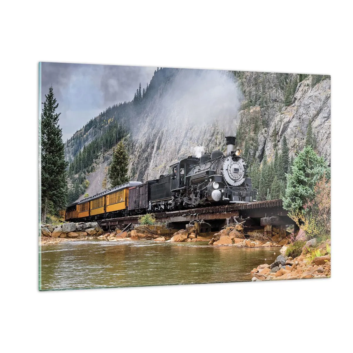 Obraz na skle - A kam to? Kam? - 120x80 cm