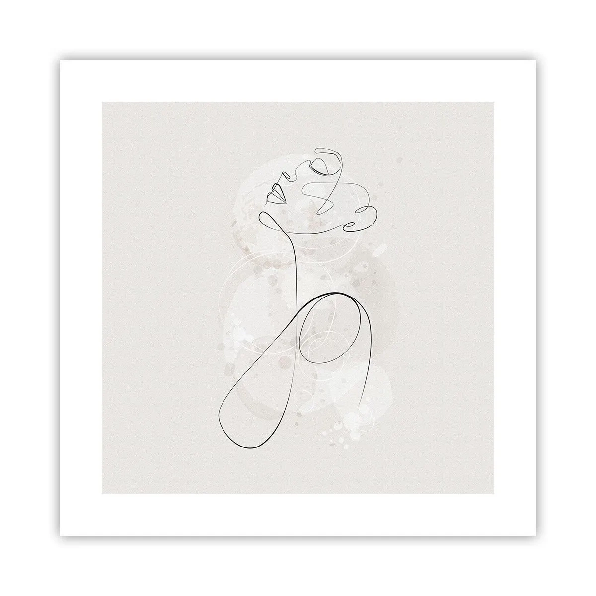 Plagát - Špirála krásy - 40x40 cm