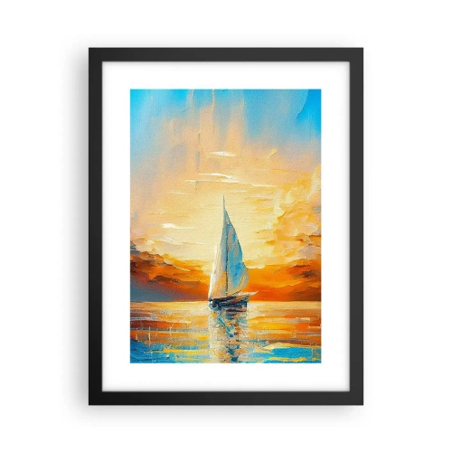 Plagát v čiernom ráme - Plavba v zlate - 30x40 cm