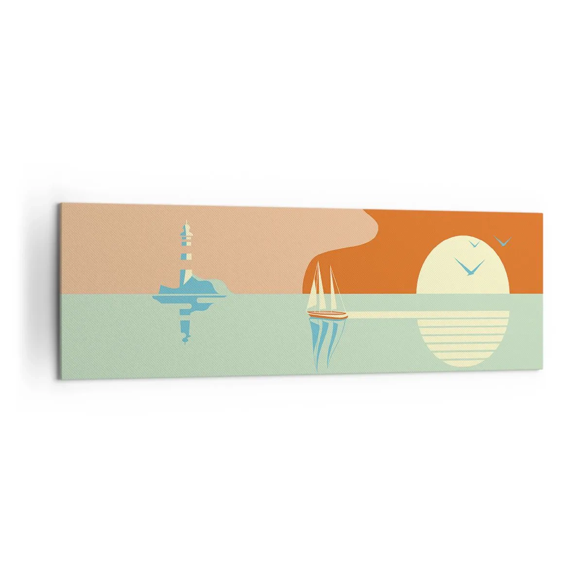 Obraz na plátne - Dokonalá morská krajina - 160x50 cm