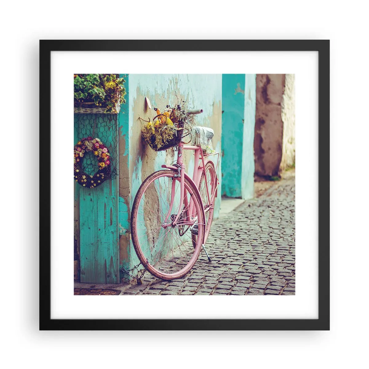 Plagát v čiernom ráme - Hneď sa vrátim - 40x40 cm