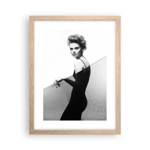 Plagát v ráme zo svetlého duba - Magnetický pohľad - 30x40 cm