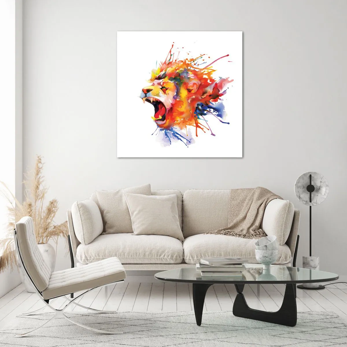 Obraz na skle - Vybuchnúť hnevom - 70x70 cm