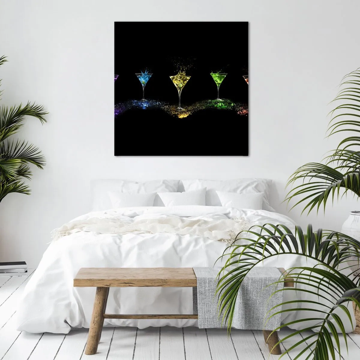 Obraz na plátne - Farby radosti v krištáľovom skle - 60x60 cm