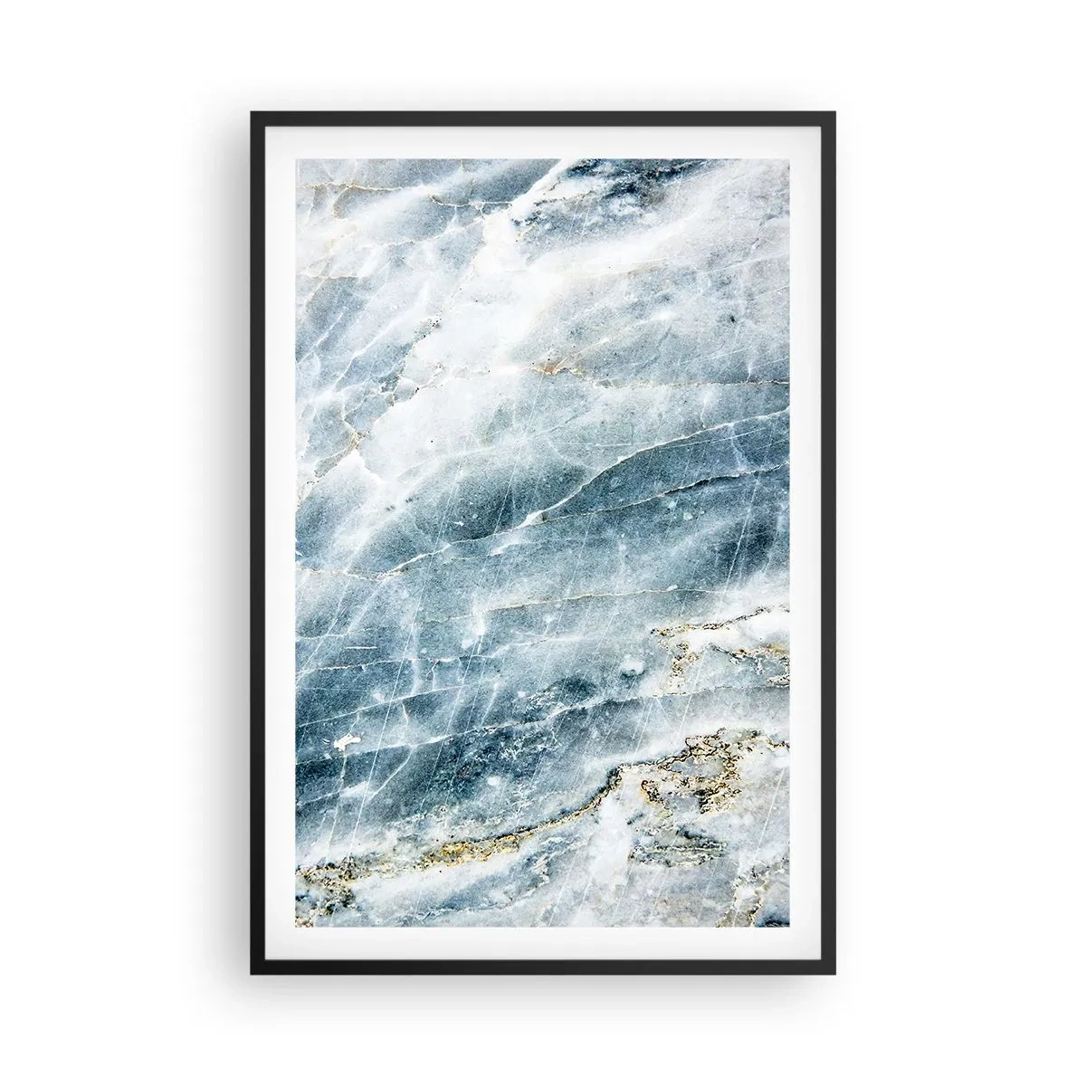 Plagát v čiernom ráme - Ľadový svet - 61x91 cm