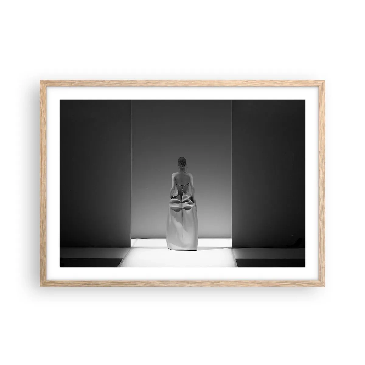 Plagát v ráme zo svetlého duba - Rafinovaná jednoduchosť - 70x50 cm