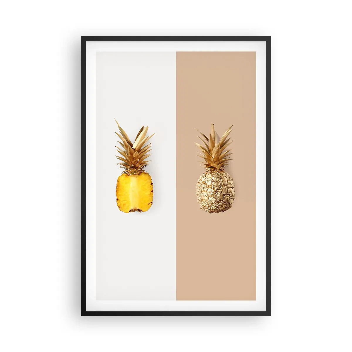 Plagát v čiernom ráme - Ananás pre nás - 61x91 cm