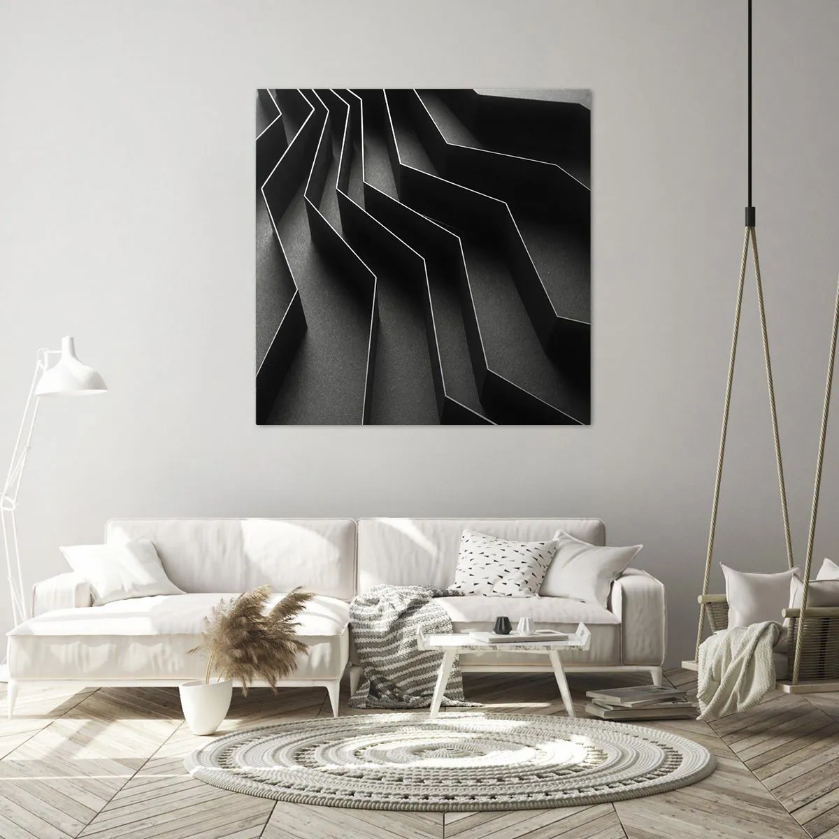 Obraz na plátne - Priestorový poriadok - 40x40 cm