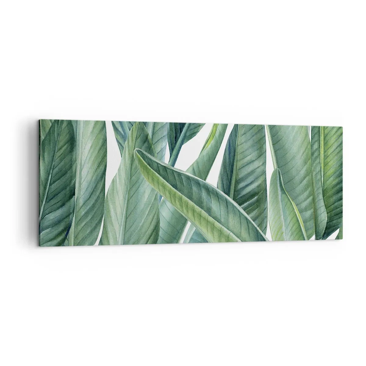 Obraz na plátne - Proste zelená - 140x50 cm
