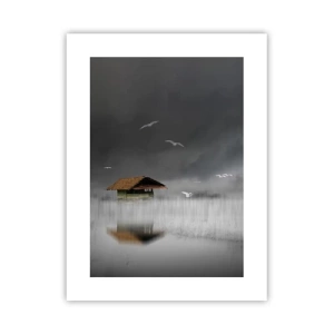 Plagát - Úkryt pred dažďom - 30x40 cm